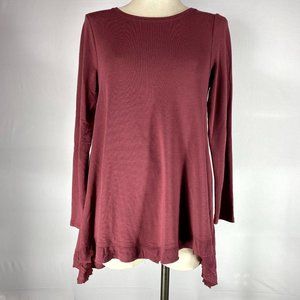 Cupio Women's Size Small Mauve Long Sleeve Tunic Top